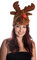 Ciffre Weihnachtsmütze Nikolausmütze Elch Rudolf Gesicht Santa Nikolaus Mütze Weihnachtsmann X48