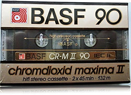 BASF CR-M II 90 min CHROMDIOXID MAXIMA II 1985-1987 OVP Germany Audiokassette