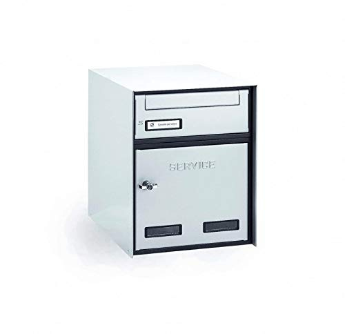 Boîte aux lettres avec service encastré traversant Silmec