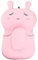 Tampon de bain pour bébé Baignoire Moonvvin, coussin de bain flottant pour bébé et coussin de bain pour nouveau-né (Lapin rose sans crochet)