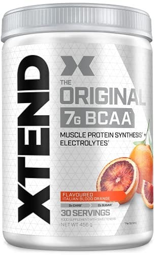 XTEND Original - Suplemento de BCAA en polvo - Naranja sanguina | Aminoácidos de cadena ramificada | 7 g de BCAA con electrolitos para una mayor hidratación y recuperación | 30 raciones