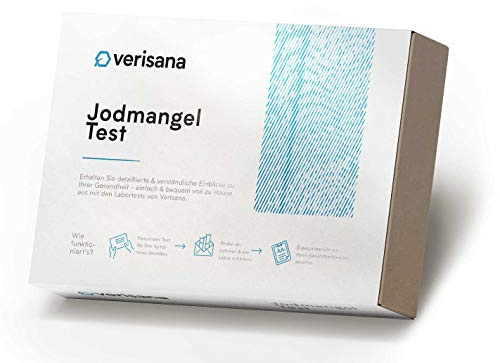 Jodmangel Test Kit – Jod Test auf Jod und Kreatinin – Einfach & bequem zu Hause bestimmen – Jodmangel und Schilddrüse – Verisana Labor