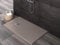 Essence ArredoBagno Duschwanne aus Mineralmarmor in Steinoptik - Marmor aus Harz mit Gelcoat - Gitter aus Edelstahl - Farbe Sand Arena, 90 x 100 cm
