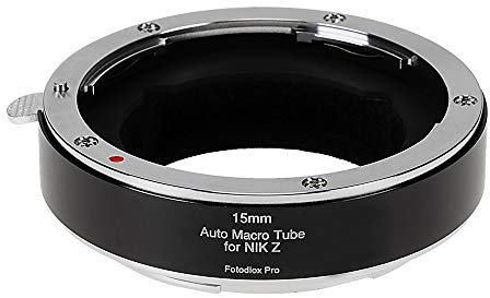 Fotodiox Pro Automatic Macro Extension Tube, 15mm Section - for Nikon Z-Mount MILC Cameras for Extreme Close-up Photography