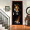 DRBTMT Türtapete Selbstklebend TürPoster - 3D Tier Tiger 77x200cm - Fototapete Türfolie Poster Tapete Abnehmbar PE Schälen und Stock Wandtapete zum Wohnzimmer Küche Schlafzimmer Wandaufkleber
