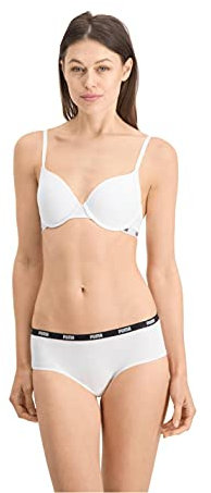 PUMA Damen push-up bra 1p hang Push Up Bh, Weiß, 85 / A EU
