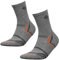 Tiedtke-Medical Nordic Walking Socken - Antibakterielle Wandersocken mit Coolmax-Technologie für Damen & Herren - 2 Paar, Grau, Größe 35-37