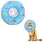 Xinzistar Halskrause Katzen Halsband Soft Weich Katze Schutzkragen Anti Biss Safety Einstellbarer Schützender Kragen für Haustiere Katzen Hunde Welpen Kätzchen (Blau Donut, M)