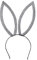 Boland 33018 – Serre-tête Dazzling Bunny avec oreilles de lapin, costume d'animaux, carnaval