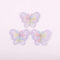 20 Stück Spitze Organza Stickerei Schmetterling Applique Patches Sticker Aufnäher Applikation Flicken zum Aufnähen Gestickte Basteln und Dekorieren Auf Kleidung Gardine Tischtuch Taschen Schal,Lila
