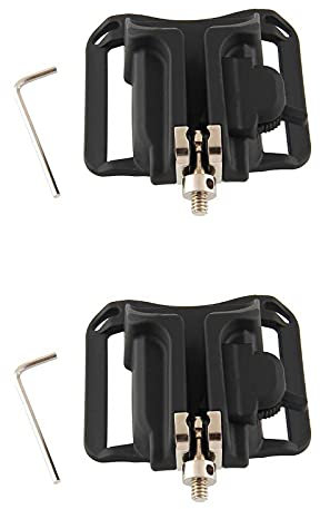 2 Piezas Clip Fijación la Cámara Cinturón, Soporte para Cinturón Cámara, Se Utiliza para Arreglar la Cámara SLR para Evitar Daños en la Cámara(Negro)