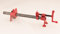 400mm 3/4 Pipe Clamp Sash Clamps Vice clamp Metal kit Set Woodworking Woodwork Metal Wood Gluing Heavy Duty Tube, Black and Red
