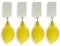 what the shop 4x Tischdeckenbeschwerer | Beschwerung Tischdecke, Tischdecken Beschwerer Draußen, Stylischer Tischklammern Ersatz | 4x Zitrone | 7,5 cm, jeweils ca. 20g