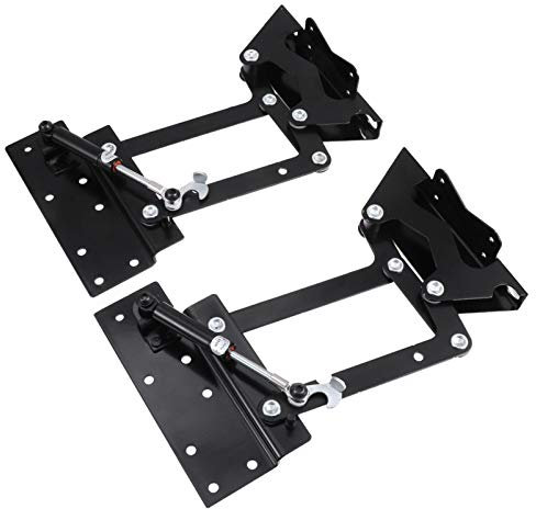 HOMSFOU 1 Paar Couchtischheber Hydraulische Lift up Tops Lebensdauer Des Schreibtischmechanismus Hydraulischer Hubrahmen Klapp Lift up Mechanismus Tischbeine Kaltgewalzter Stahl Scharnier