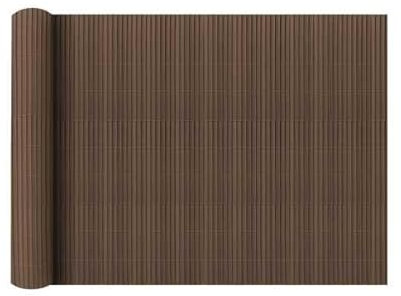 PVC-Sichtschutzmatte für Balkon und Garten | Wind- und Blickschutz | Witterungsbeständig | Braun | UV-stabil | Schimmelresistent | Lichtecht | Leichte Befestigung | B x H: 300 x 100 cm