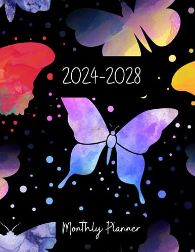 2024-2028 Monthly Planner: Five Years Calendar. 60 Months from January 2024 to December 2028. A4