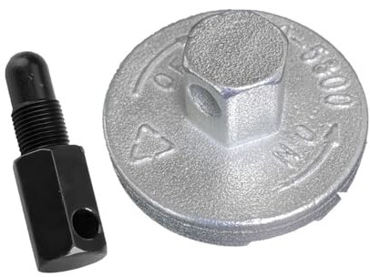 JNNJ Kolbenstopper Kettensägenkupplung, Kupplung Demontage Expander, Trommel Kettensäge Demontageteile, Kolbenstopp Werkzeug Universal für Motorsägen(Silber)
