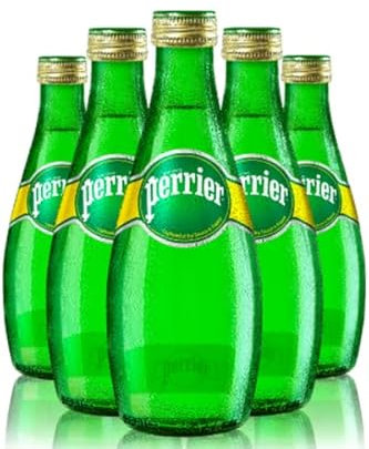 Acqua Minerale Naturale Frizzante in Vetro con Tappo Richiudibile in Alluminio - 330 ml x 24 Bottiglie