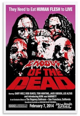 EVMILA Poster Dawn of the Dead Poster, dekoratives Gemälde, Leinwand, Wandposter und Kunstdruck, modernes Familienschlafzimmer-Dekor-Poster, 20 x 30 cm