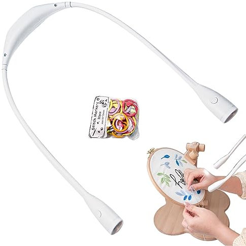 LED-Umarmungslicht - Lese-LED-Strick-USB-Lampe,Freihändiges Stricken, Häkeln, Bastellicht, tragbare USB-Strick- und Häkellampe für Camping, Wohnzimmer, Lesen, Stricken Luckxing