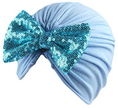 Dinnesis Cap Rohling Kopfbekleidung Hut Sequin Baby Headband Accessories Mütze feste Schleife Babypflege Sonnenschutzhut Baby (G, One Size)