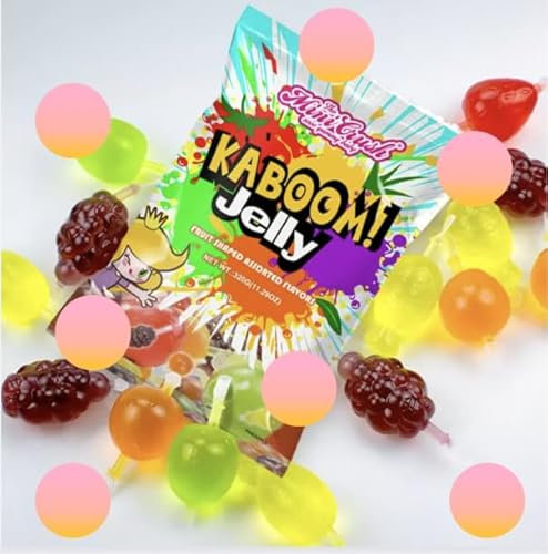 PACK OF 9 & 15 FRUITY JUICY KABOOM JELLY CANDY GUMMY (15)