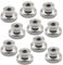 (10 Pieces) M6 Knurled Thumb Nut 304 Stainless Steel Round Knobs Fasteners Metric Thread Nuts Hand Screw Nuts for 3D Printer Parts