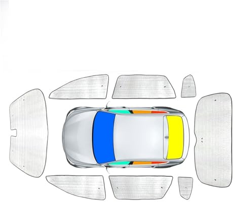 Autosonnenschutz Für Skoda Für Octavia Für Combi Für Limousine 2021-Präsentieren Auto Sonnenschutz Abdeckung Fenster Windschutzscheibe Vorhang Sonnenschutz Sonnenrollo Auto(Whole,A)