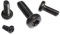QuarkMRO - Black 304 Stainless Steel Torx Soket Pan Head Screws M1.6 M2 M2.5 M3 M4 M5 M6 M8 (M3 x 5mm,100)
