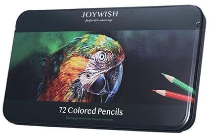 FewNvWa 72 Öl Buntstifte in Metallbox, Zeichenstifte für Kreative Anwendungen