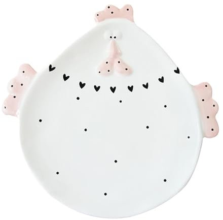 perfk Stoviglie pasquali Stoviglie in Ceramica Vintage in Rilievo Decorazione Pasquale per Qualsiasi Occasione Speciale Riunioni di Famiglia Bar per, Piatto di Pulcino