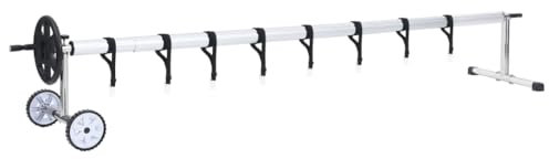 NQJIBUE Home Garden,Pool Cover Roller with Stainless Steel Base