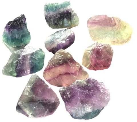 Steinfixx Regenbogenfluorit I Rohsteine I 2-3 cm I 300 gr. I Heilstein I Schutzstein gegen negative Energie I Mexiko