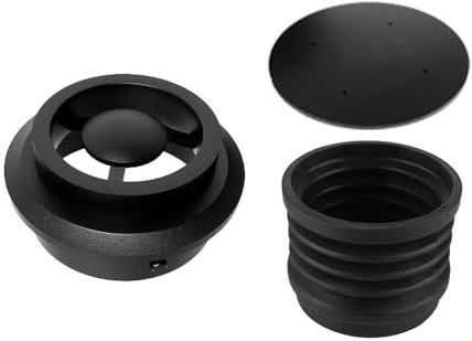 JOYSOG Einzeldosis-Trichter, Silikon-Kaffeemühle für Baratza Encore Blasbohnenbehälter zum Reinigen und Sammeln von Kaffeepulver (Metalldeckel)