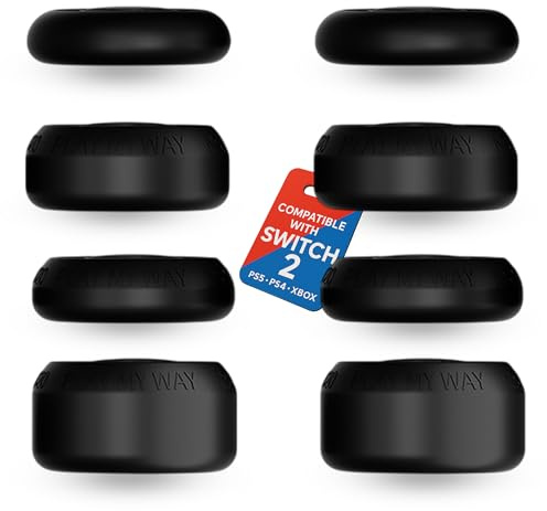 MatoSan® Thumbstick Kappen – Zubehör für Switch 2 – Joystick Grip Caps für Joy-Con – Schutz & Präzision – Ergonomische Daumenkappen für Gamer (Version 12)