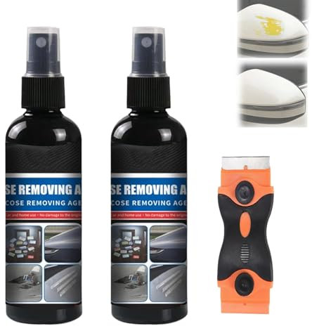 Spray removedor de adhesivo multifunción para coche, spray removedor de calcomanías, removedor de adhesivo multiusos, elimina eficazmente pegamento, calcomanías, etiquetas, calcomanías, residuos de