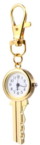 Baluue Quarz Taschenuhr Schlüsselbund Vintage Schlüsselanhänger Uhr Anhänger Aus Metall Tragbarer Hängender Anhänger Für Schlüssel Handtasche Geldbeutel Und Rucksack
