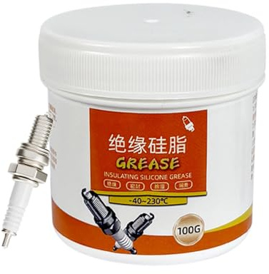 Grasso dielettrico per l'uso in veicoli a motore, pasta di silicone impermeabile da 100 g, grasso dielettrico in silicone, per, morsetti per batteria, cuscinetti auto, applicazioni marine