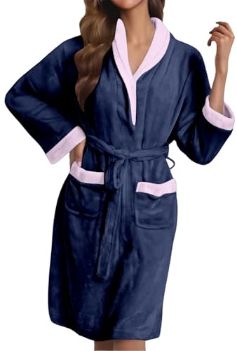 Vestaglia Pile Donna Vestaglia Donna Ciniglia Vestito Da Casa Invernale Accappatoio Morbido Piscina Corta Con Bottoni Calda Camera Zip Xs Lunga Vestaglie Rosa Ospedale Cotone Taglie forti Ragazza