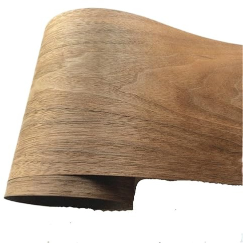 Rouleau de placage de bois Rouleau de placage noyer noir fin, 22 x 270 cm, panneau décoratif en bois massif, fait à la main, for réparation haut-parleurs(1roll)