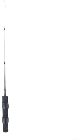 Tragbare Eisangelrute, 51 cm, leichte Teleskopstange mit Führungen für Winterboot, Outdoor-Angeln, Schwarz