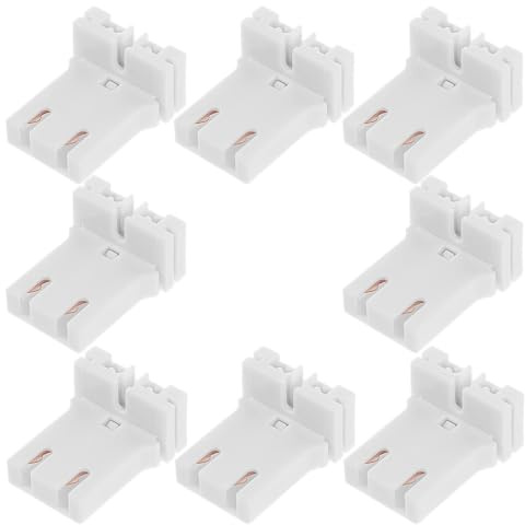 DEARMAMY 8 Stück Teiliges U förmiges Lampenfassungs Robustem PC material Kompatibel mit Leuchtstoffröhren Schnelles Plug and play Design für Büro Fabrikbeleuchtung Einfache Installation