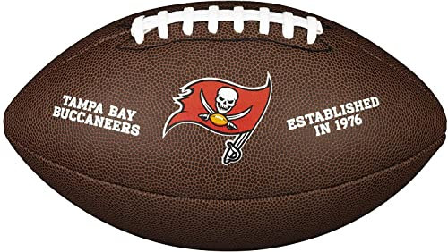 Wilson Unisex-Adult NFL Team Logo Ball, Tampa Bay Buccaneers, Official