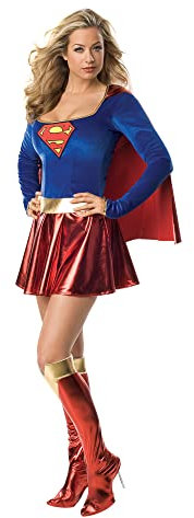 Rubies Official Ladies Supergirl Dress, Adult Costume - Large/10-14 Halloween