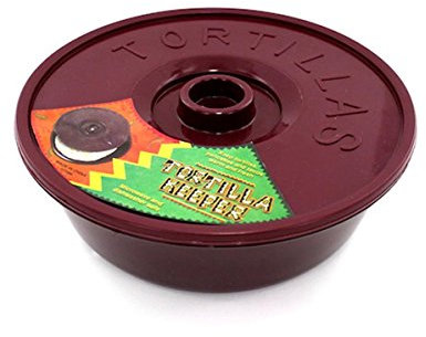 StealStreet Tortilla Keeper with Lid, Burgandy