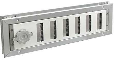 Lüftungsgitter LG-4010 DORA-SW Schiebegitter Alu-Weiss 435 x 135 mm Zuluftgitter