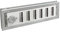 Lüftungsgitter LG-4010 DORA-SW Schiebegitter Alu-Weiss 435 x 135 mm Zuluftgitter