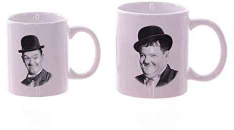 Laurel & Hardy Tasse Dick & Doof 2er Set