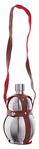 LOVIVER Double-gourd with New Belt for Liquor - 1500ml/ 64oz Stainless Steel Pocket Hip for Drinking, | Gift for Men
