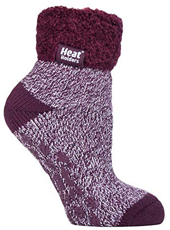 HEAT HOLDERS - 1 Paar Bettsocken Damen Stoppersocken ABS Antirutsch Kuschelsocken Socken (HHL14)